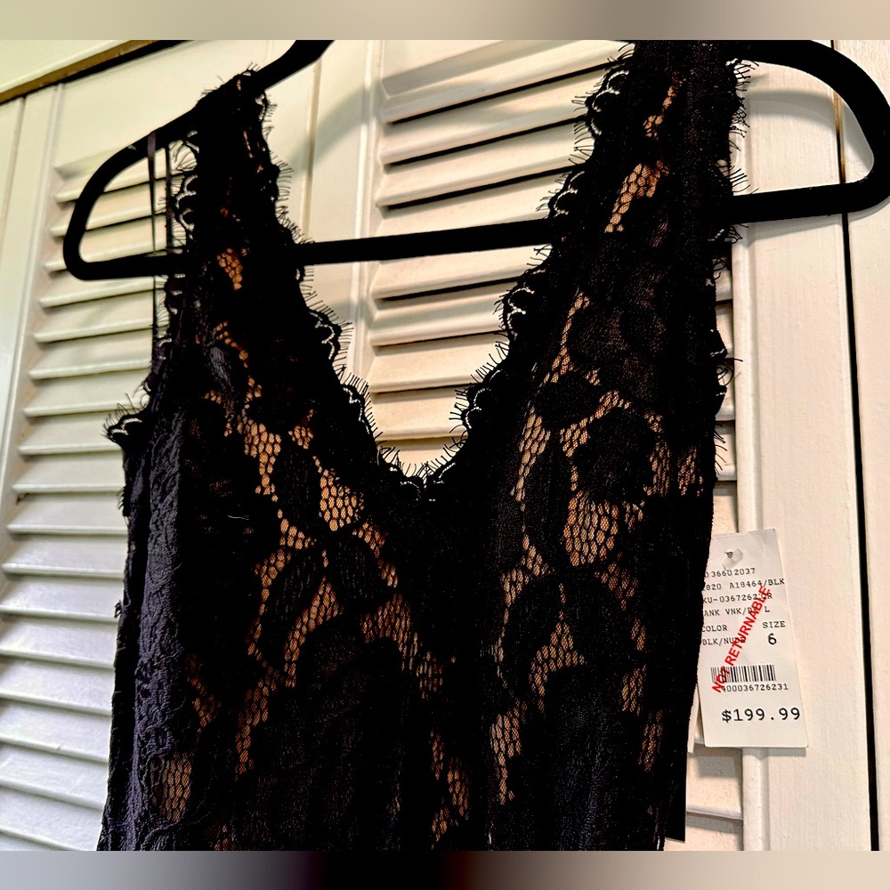 Betsy & Adam Black Lace Mermaid style dress / Gown